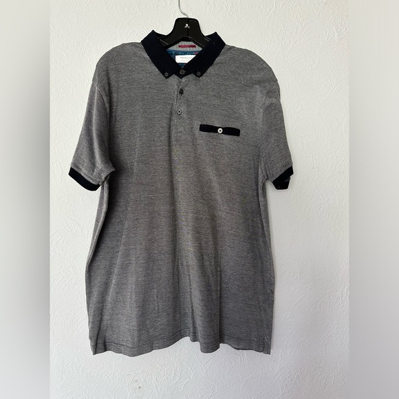 Denim & Flower Blue & Grey color Men’s Polo Shirt Size XL - Picture 1 of 7